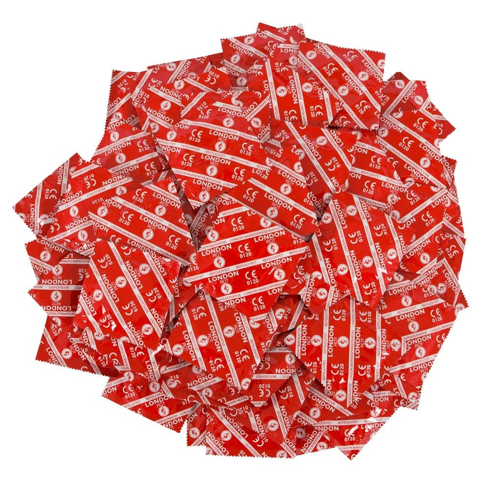 100 pcs. Scented condoms London Red