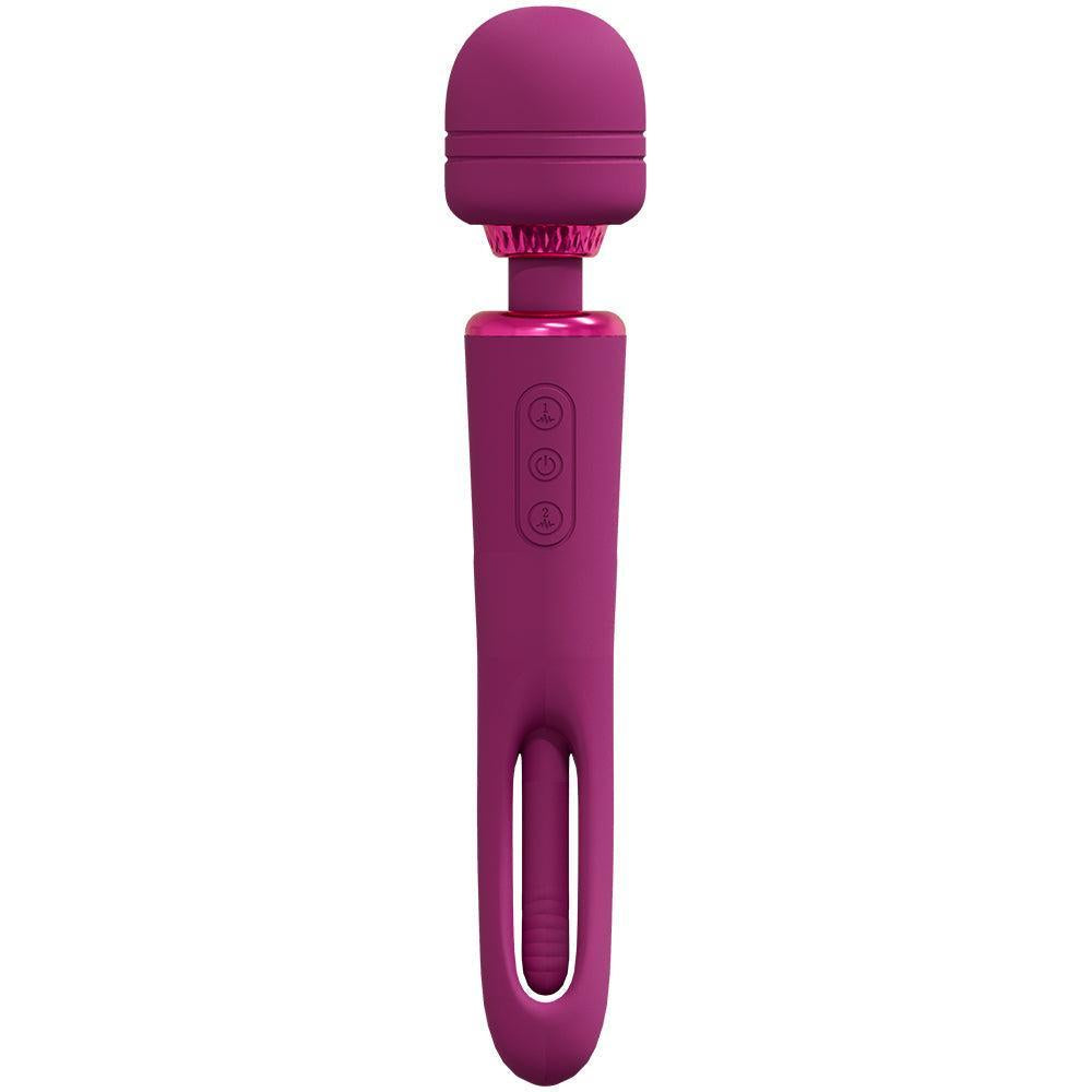 2 in 1 Wand massager with innovative G-spot vibrator Vive Kiku pink