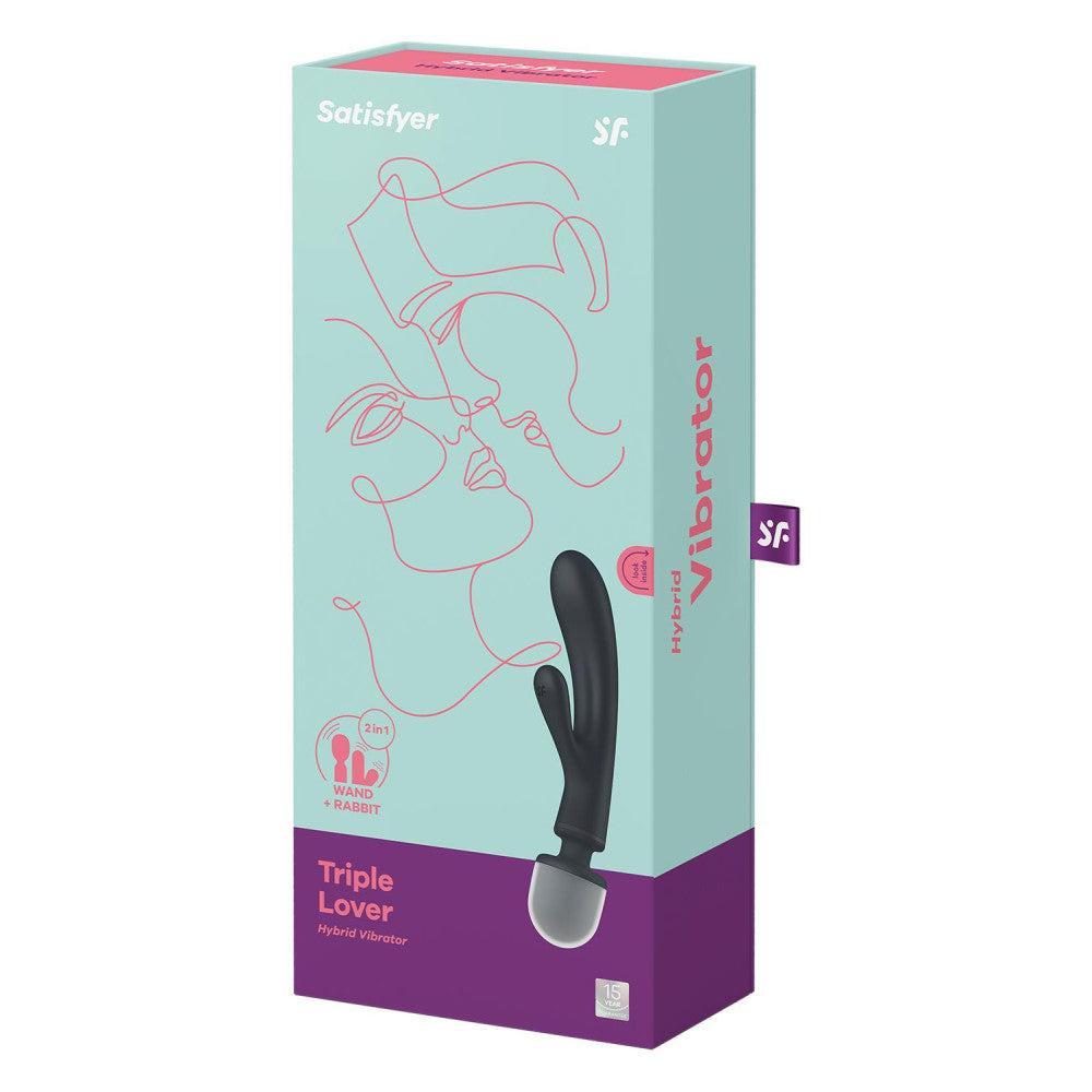 2 in 1 massager and rabbit vibrator Satisfyer Triple Lover