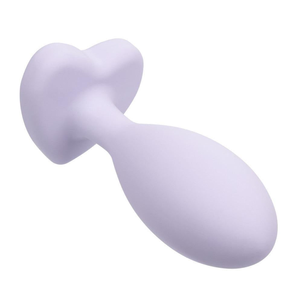 First Time Crystal Booty Silicone Butt Plug Set Purple