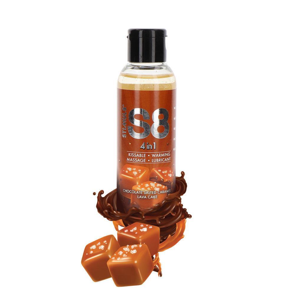 4 in 1 Lubricant & Massage Gel with Heating Effect Chocolate 125 ml.