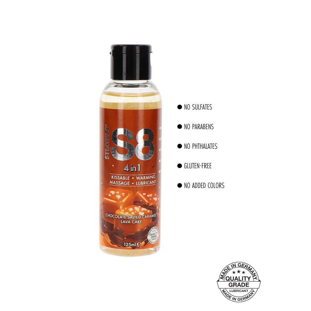 4 in 1 Lubricant & Massage Gel with Heating Effect Chocolate 125 ml.