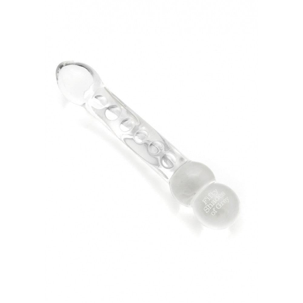 50 Shades of Grey Luxury Glass Double Ended Dildo