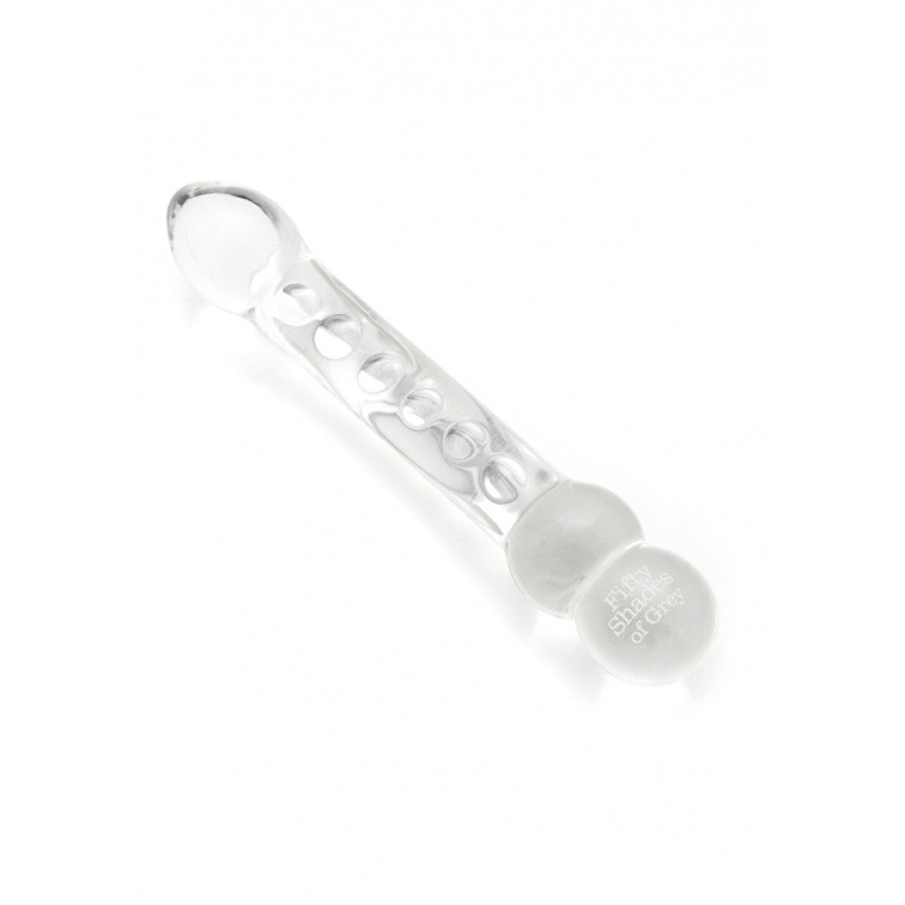50 Shades of Grey Luxury Glass Double Ended Dildo