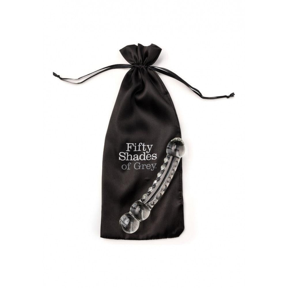 50 Shades of Grey Luxury Glass Double Ended Dildo