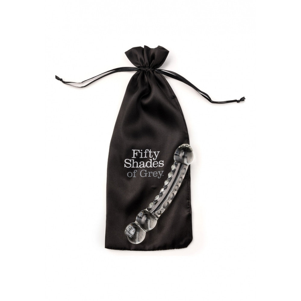 50 Shades of Grey Luxury Glass Double Ended Dildo