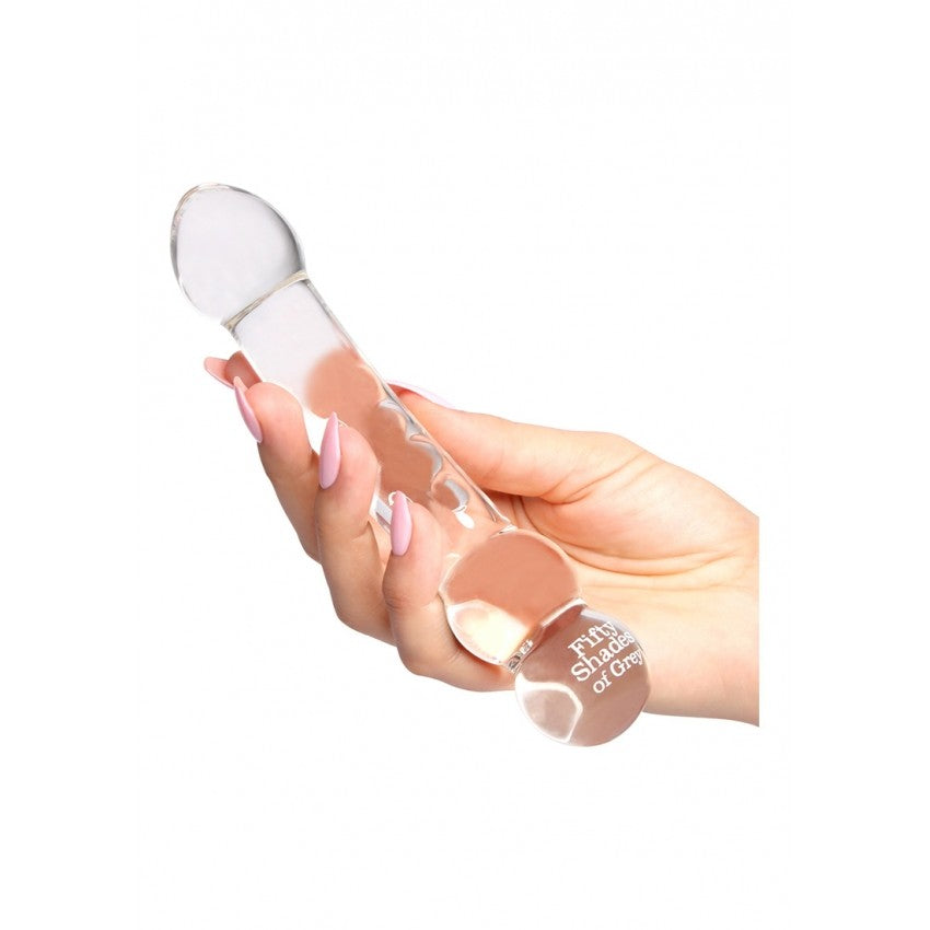 50 Shades of Grey Luxury Glass Double Ended Dildo