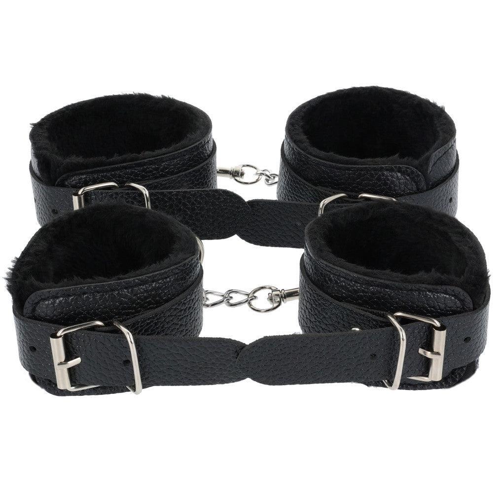 8 Piece Bondage Kit Black