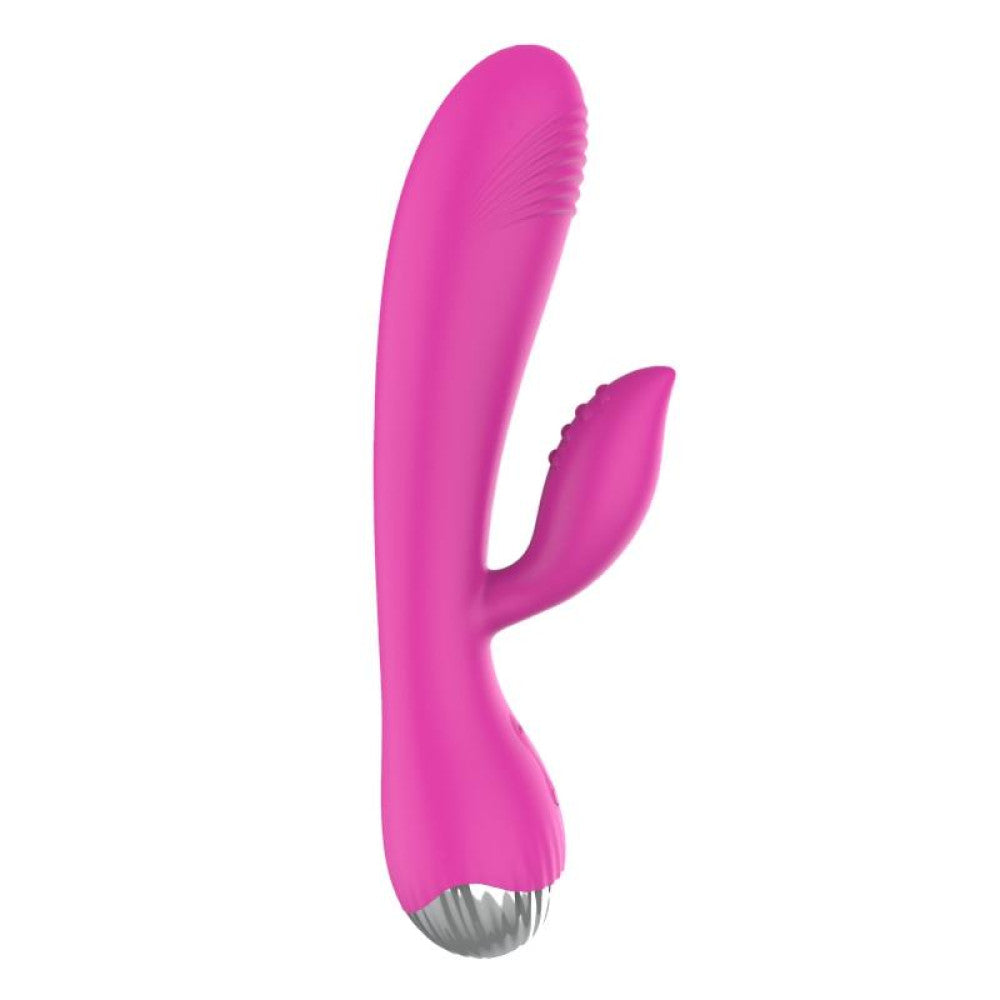 A-Gusto Rechargeable Silicone Rabbit Vibrator Pink