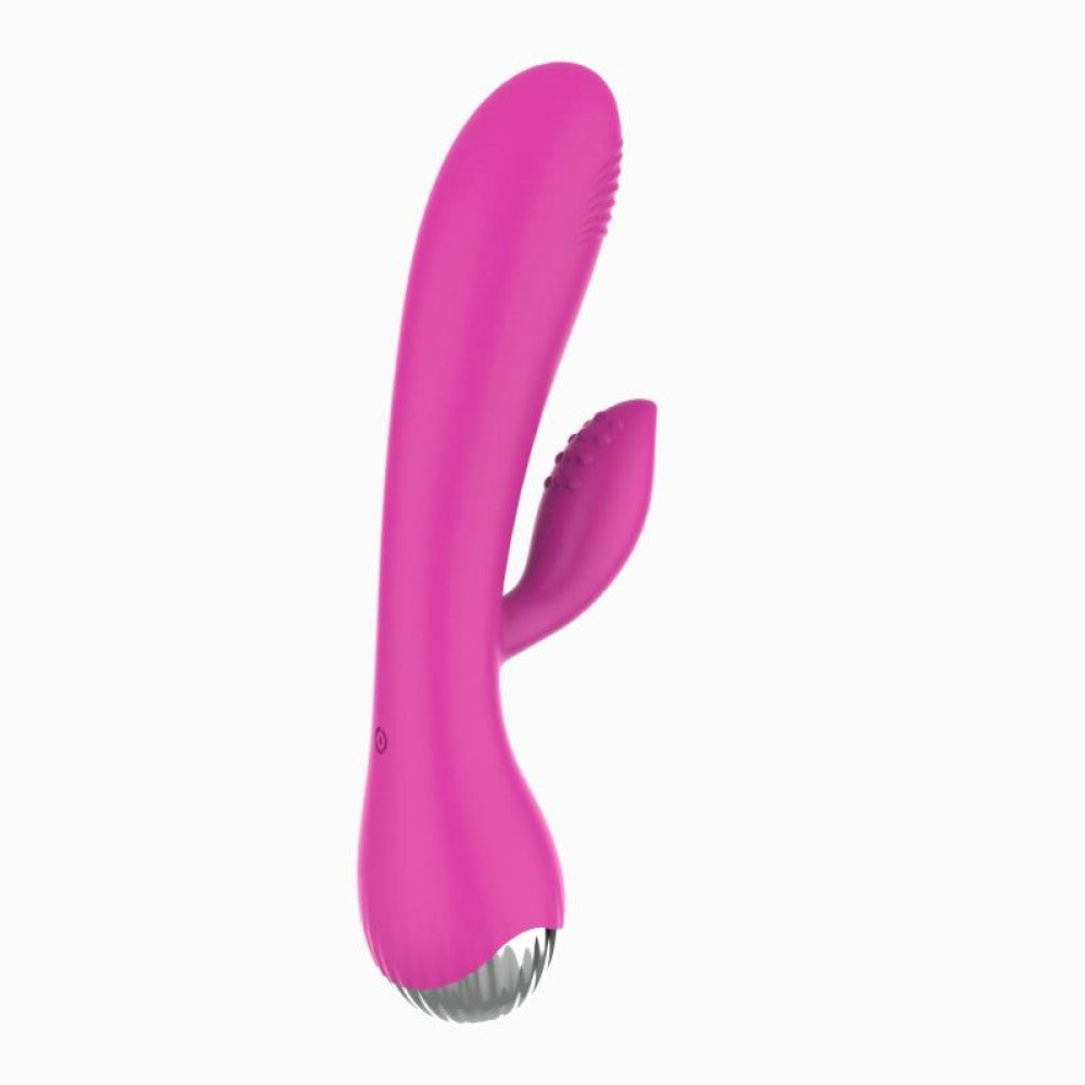 A-Gusto Rechargeable Silicone Rabbit Vibrator Pink