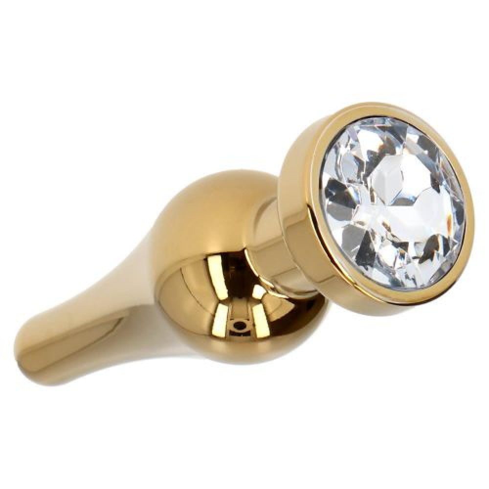 Ace Of Spades Crystal Metal Butt Plug Gold