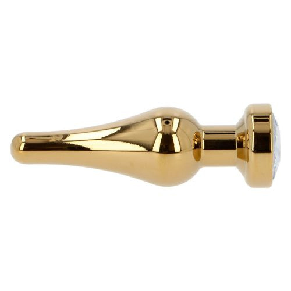 Ace Of Spades Crystal Metal Butt Plug Gold