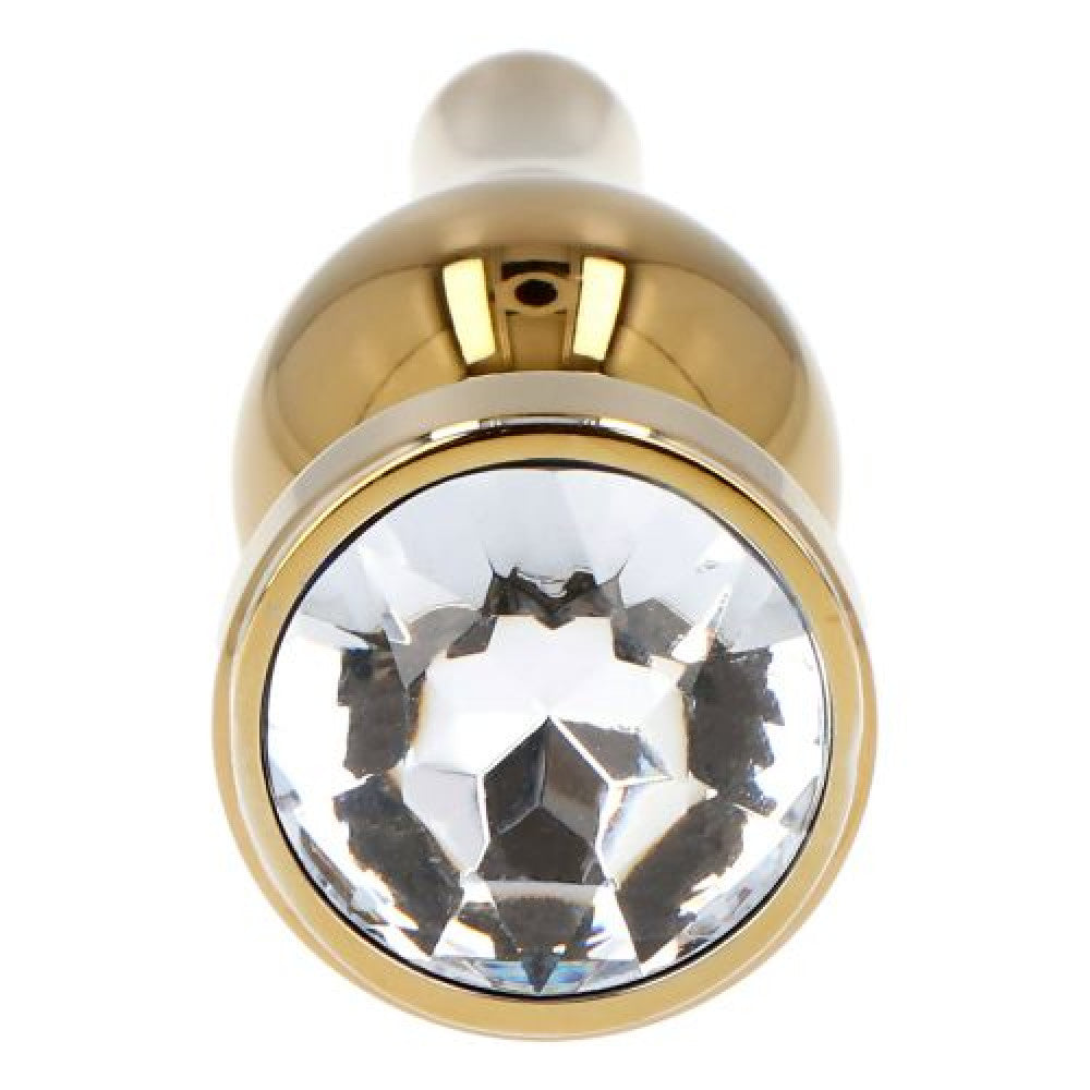 Ace Of Spades Crystal Metal Butt Plug Gold