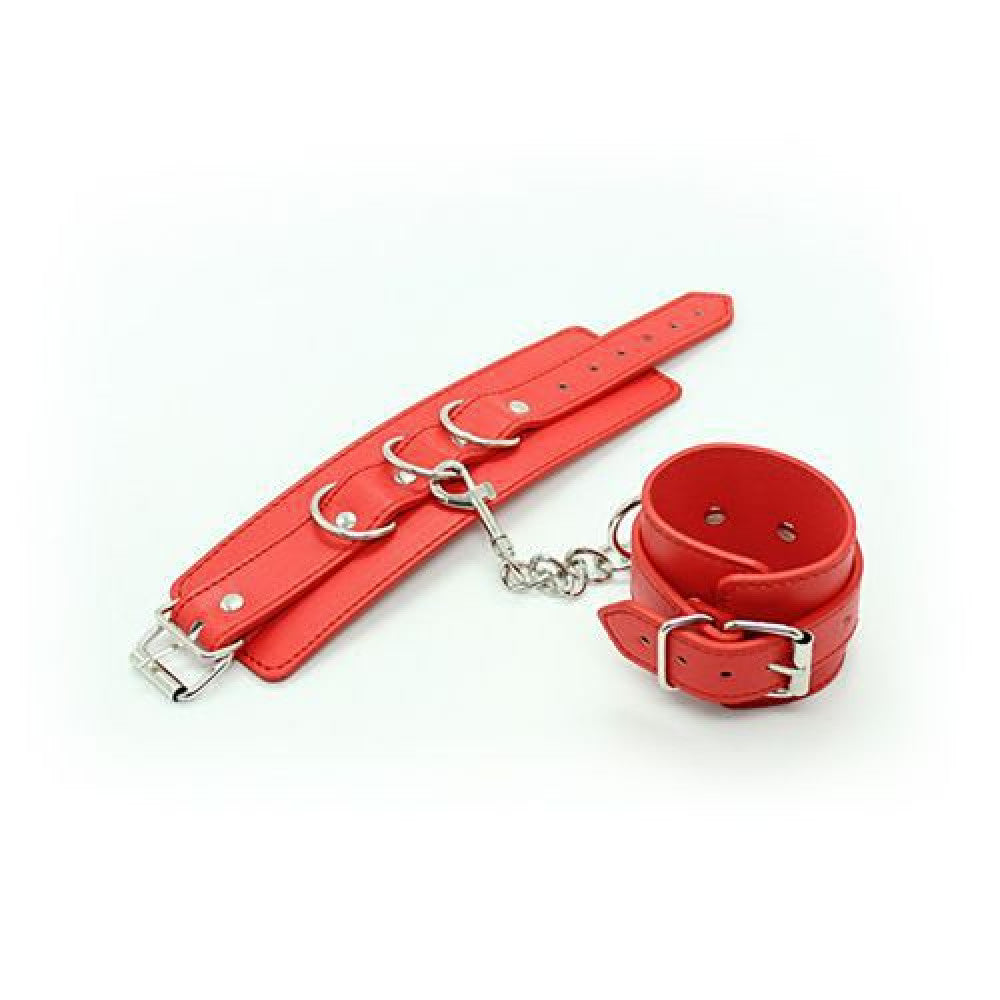 Adjustable Handcuffs Wrist Restraints Red