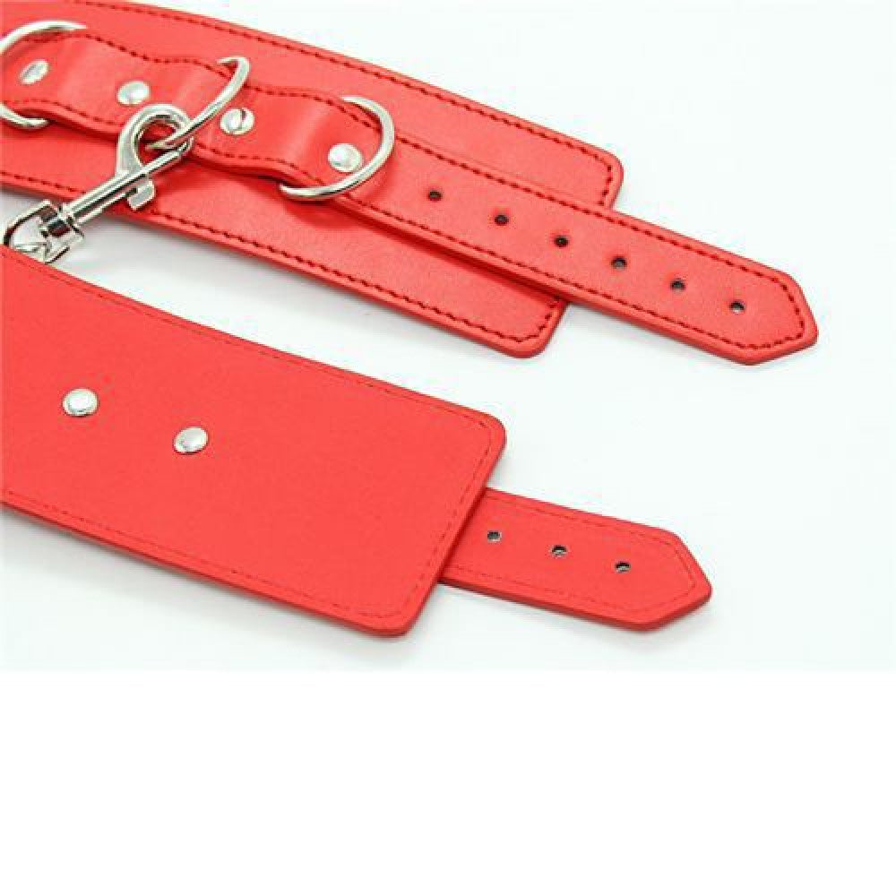 Adjustable Handcuffs Wrist Restraints Red