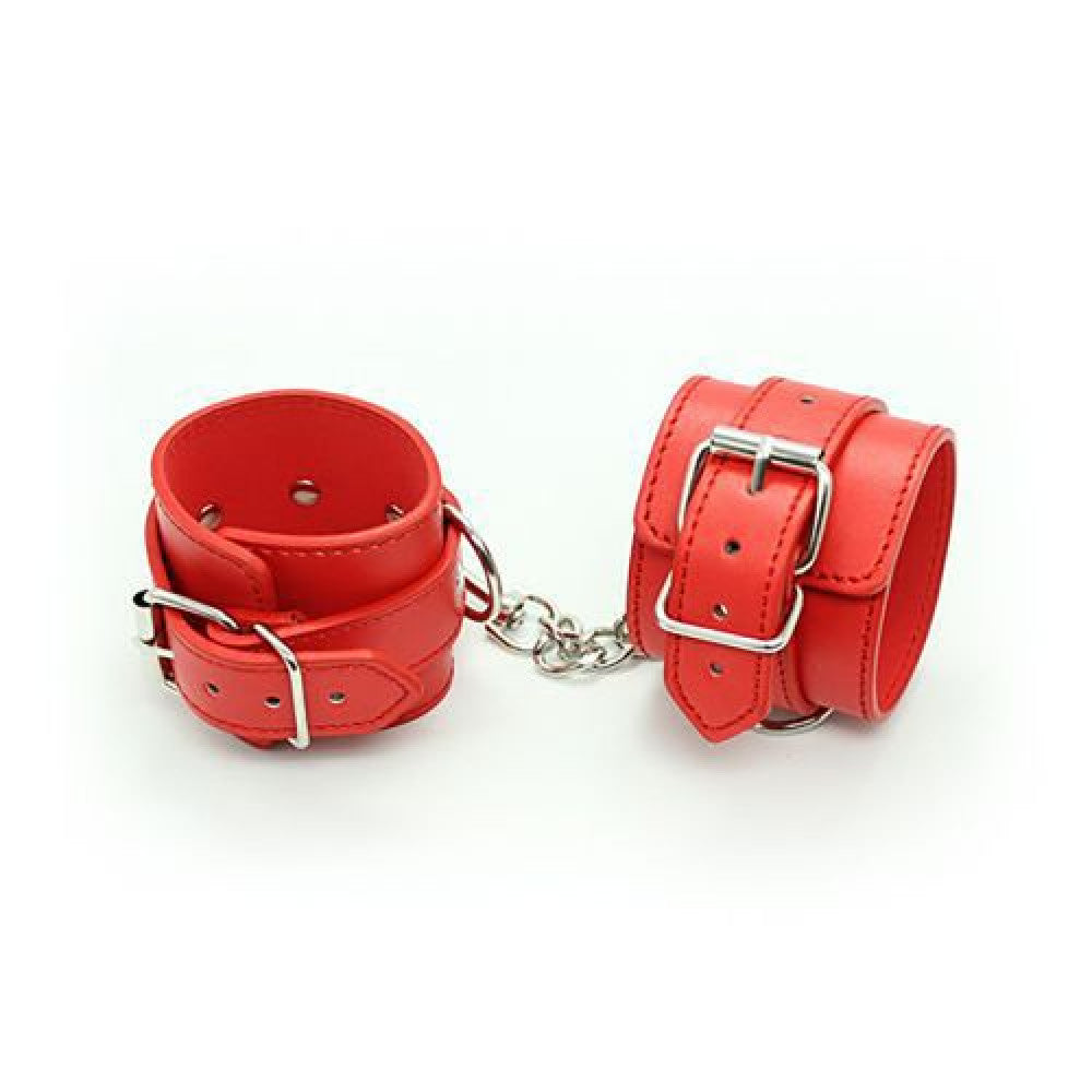 Adjustable Handcuffs Wrist Restraints Red