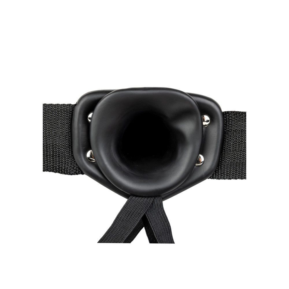 Real Rock Adjustable Strap-on with Realistic Dildo 8" Black