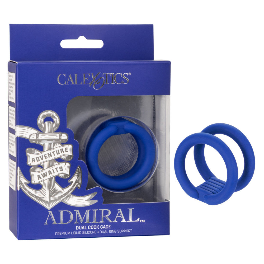 Admiral Dual Cock Cage Silicone Cock Ring
