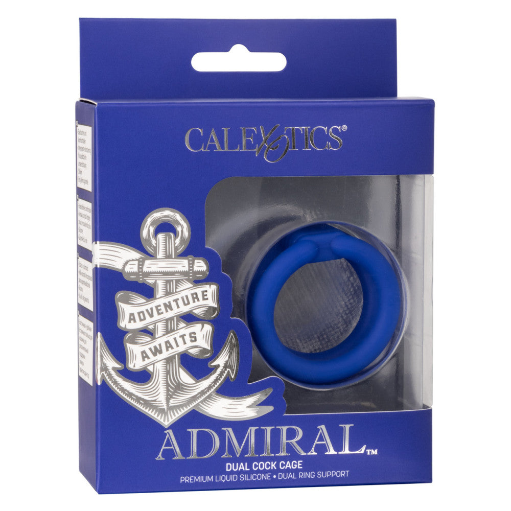 Admiral Dual Cock Cage Silicone Cock Ring