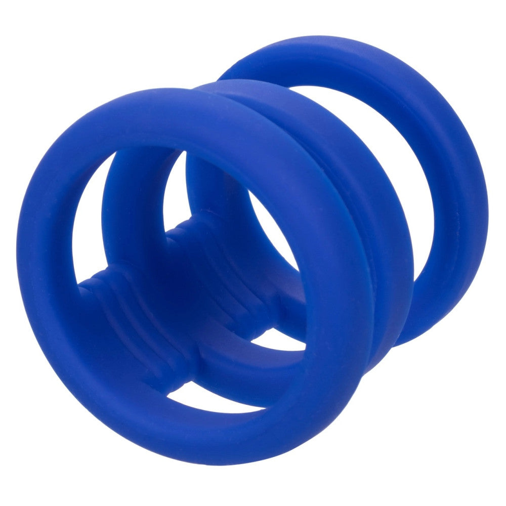 Admiral Silicone Triple Cock Cage Blue