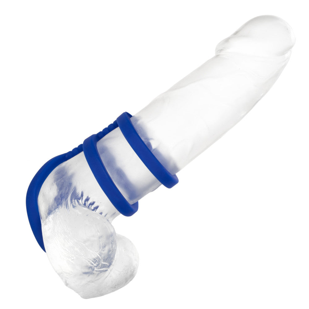 Admiral Silicone Triple Cock Cage Blue