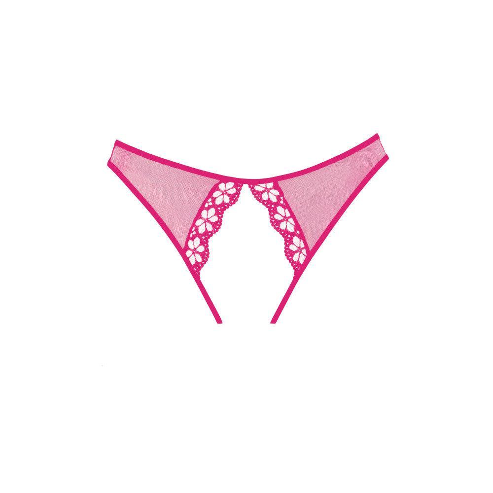 Mirabelle Crotchless Panties Pink
