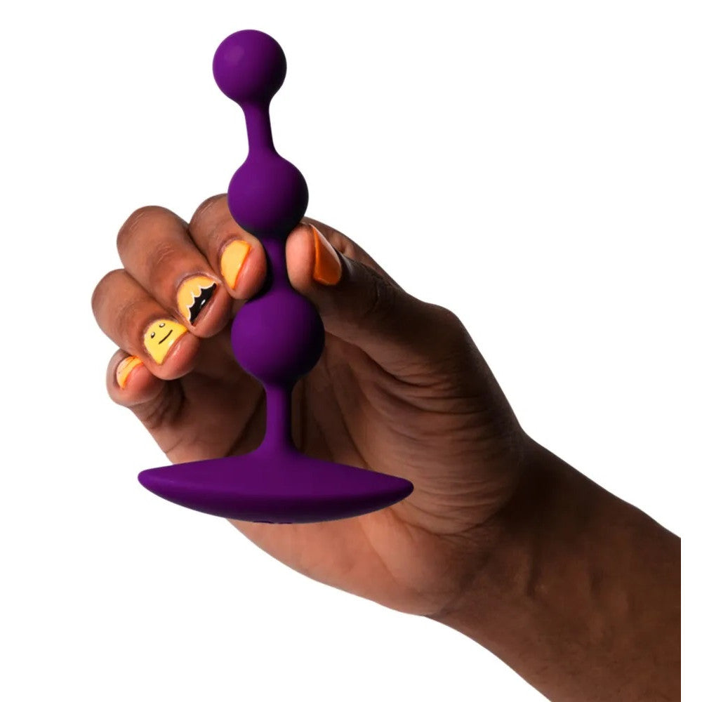 Amp Silicone Anal Beads Purple