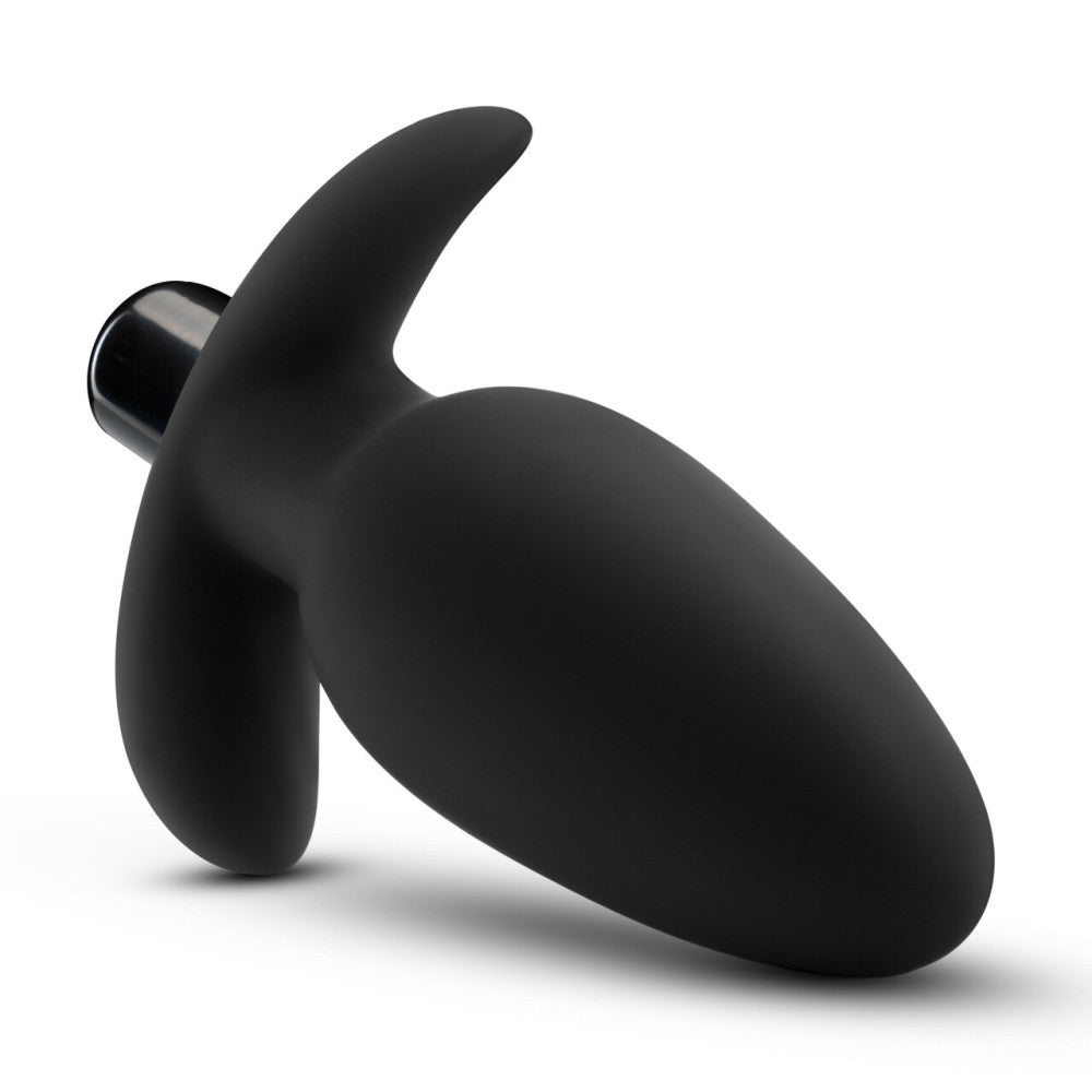 Anal Adventures Saddle Plug Powerful Silicone Anal Stimulator Black