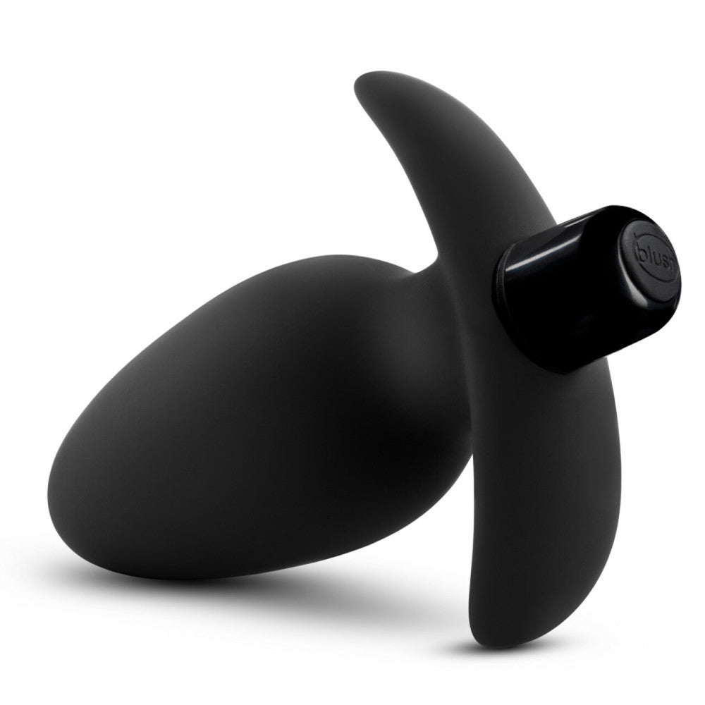 Anal Adventures Saddle Plug Powerful Silicone Anal Stimulator Black