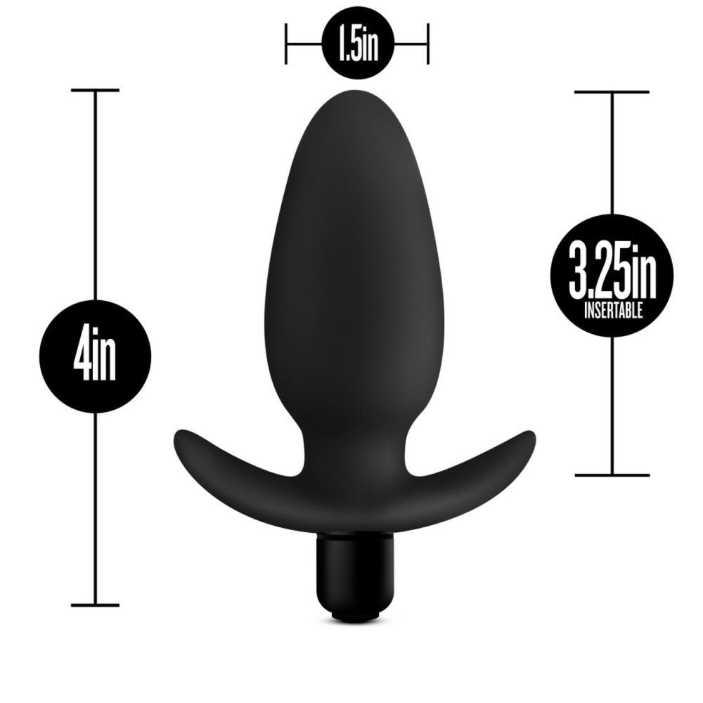 Anal Adventures Saddle Plug Powerful Silicone Anal Stimulator Black