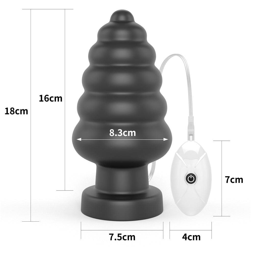 Anal Cracker Large Vibrating Butt Plug 7"