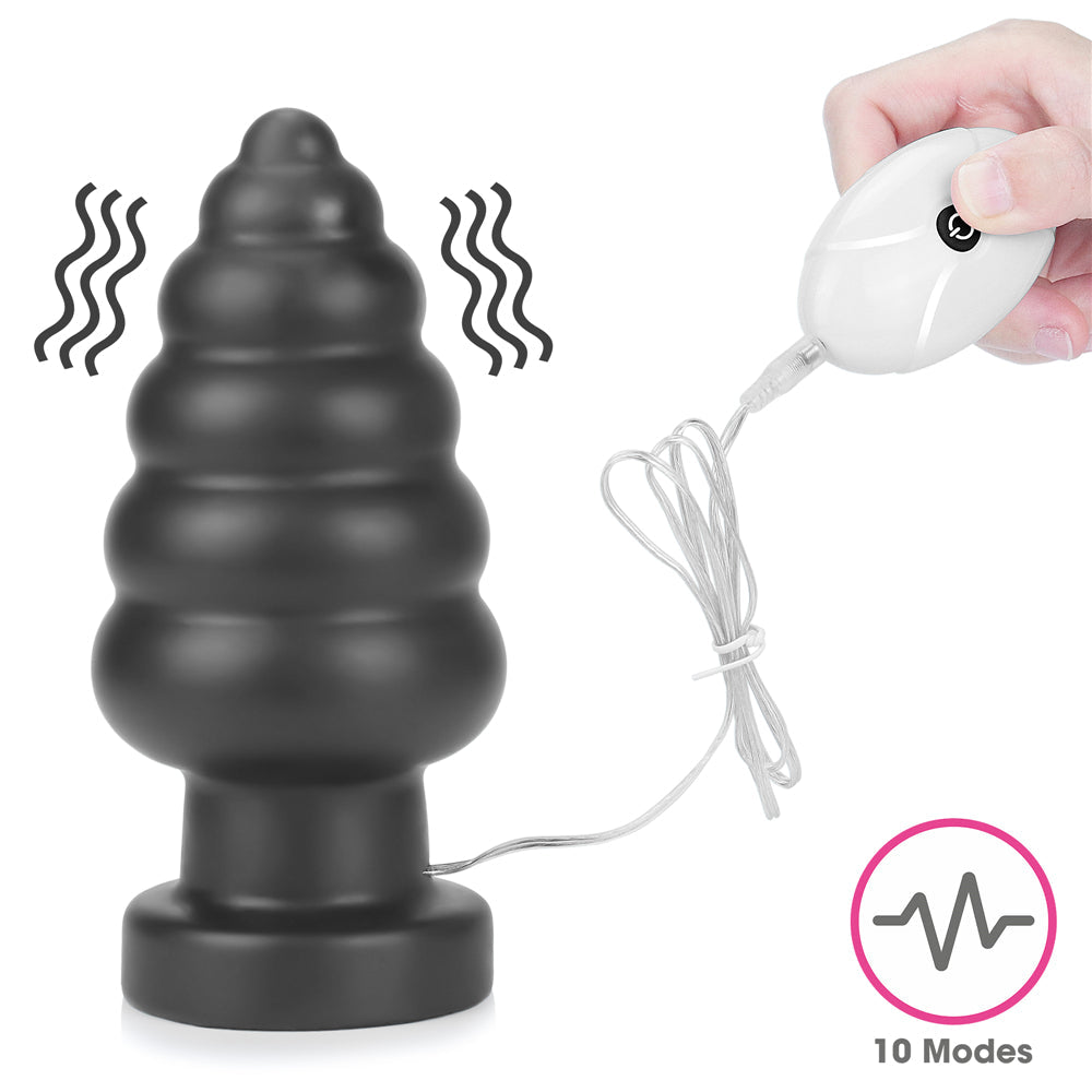 Anal Cracker Large Vibrating Butt Plug 7"