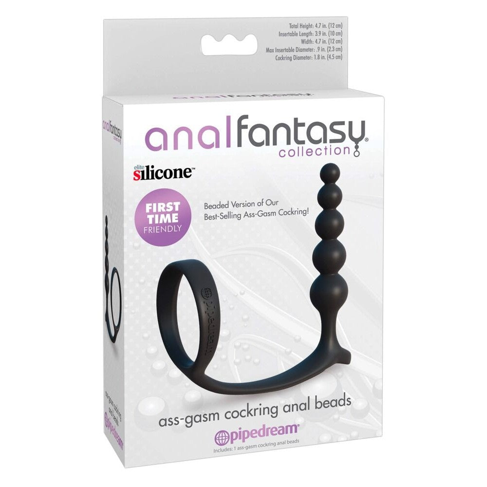 Anal Fantasy Silicone Anal Rosary & Cock Ring