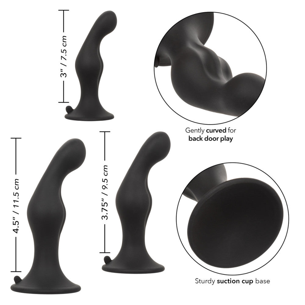 Anal Ripple Kit Silicone Anal Stimulators Set of 3 pcs