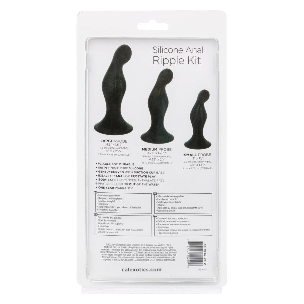 Anal Ripple Kit Silicone Anal Stimulators Set of 3 pcs