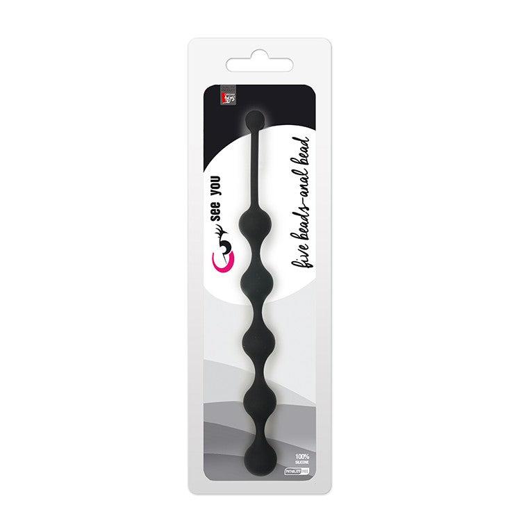 5 Ball Silicone Anal Rosary Beads