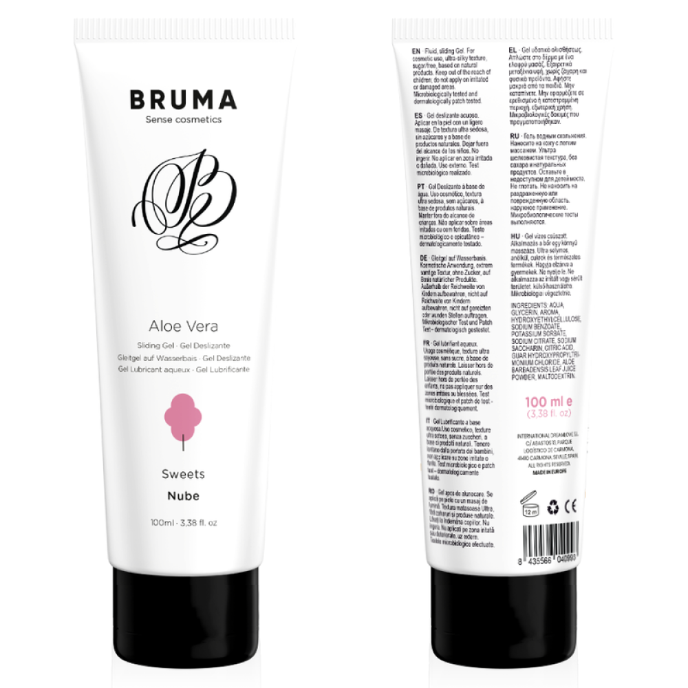 Bruma Aloe Vera Waterbased Lubricant Sweets Flavour 100 ml.