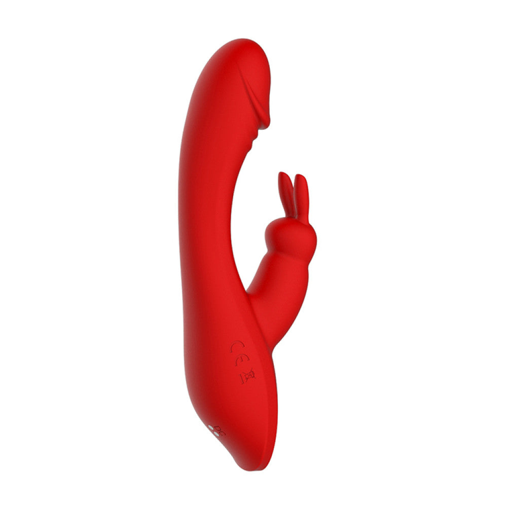 Artemis Rechargeable Silicone Rabbit Vibrator Red