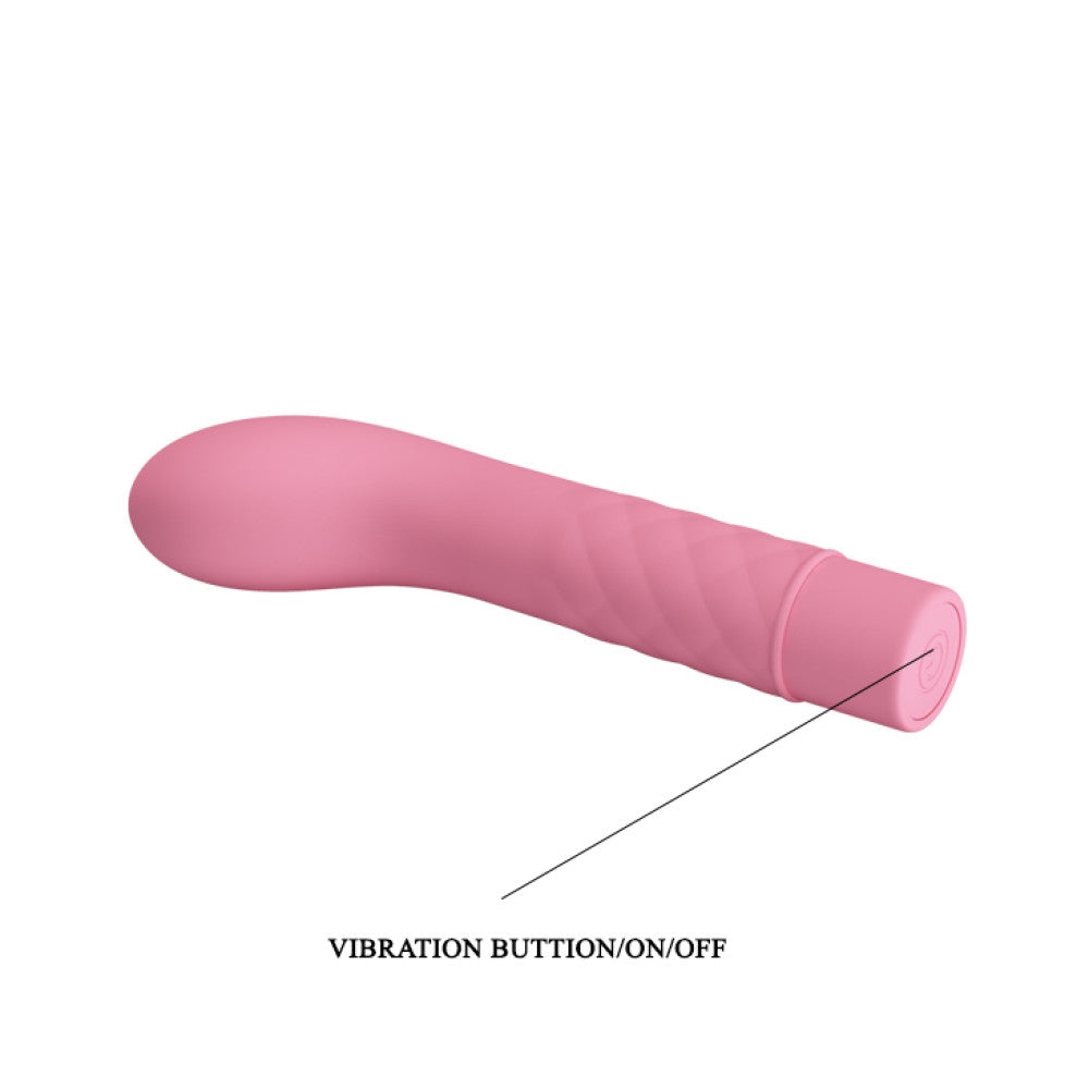 Atlas G-spot Silicone Vibrator Pink