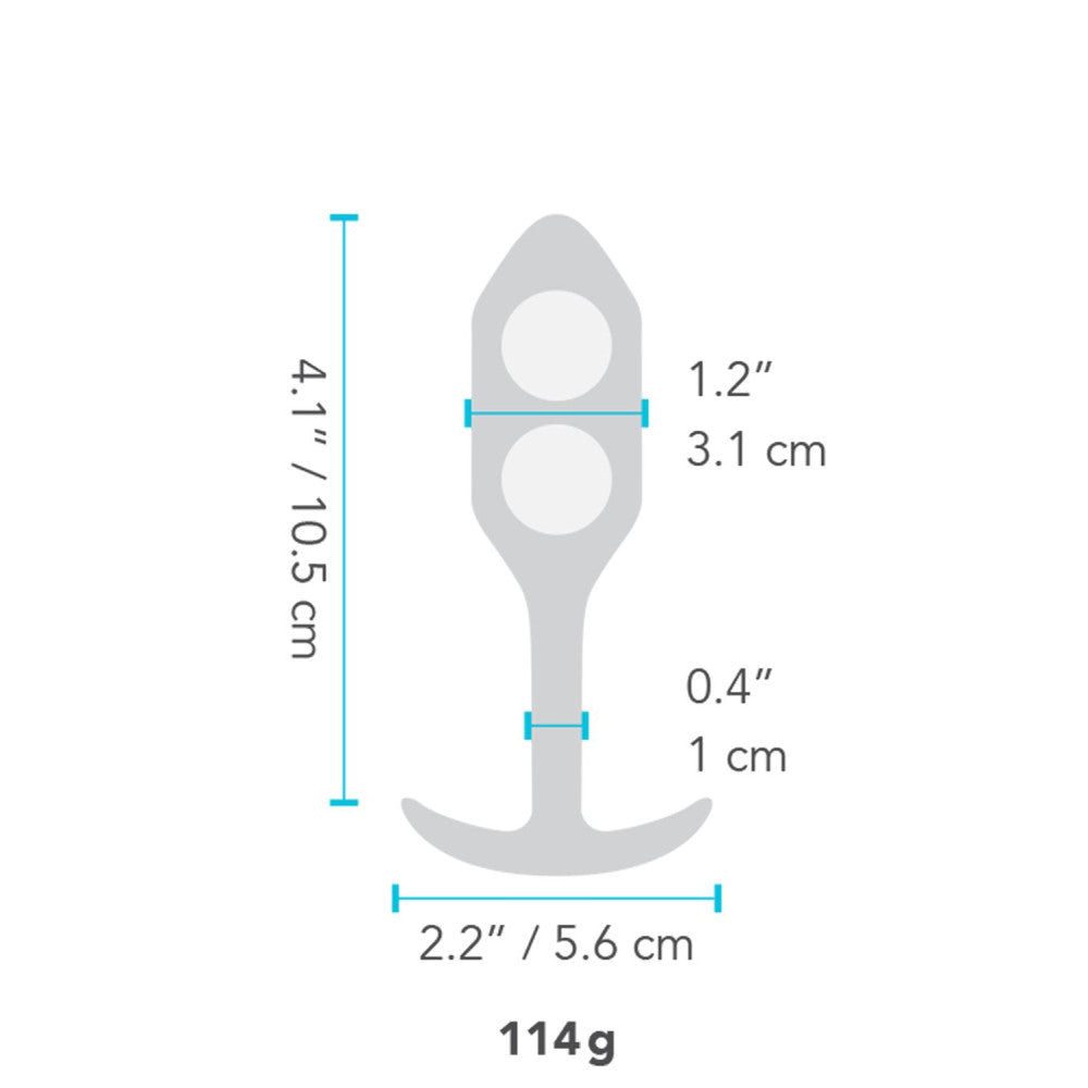 B-Vibe Snug 2 Weighted Silicone Butt Plug
