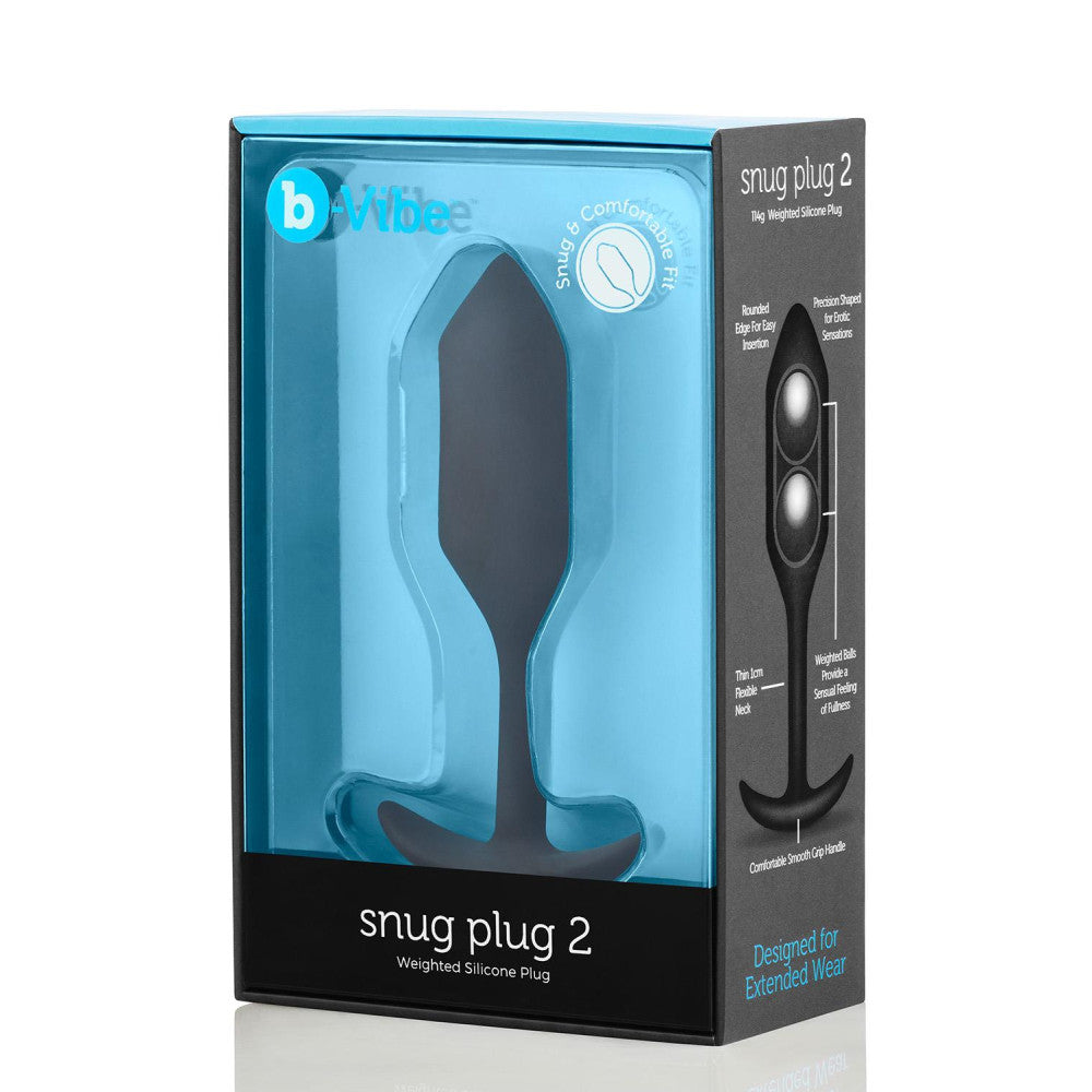 B-Vibe Snug 2 Weighted Silicone Butt Plug