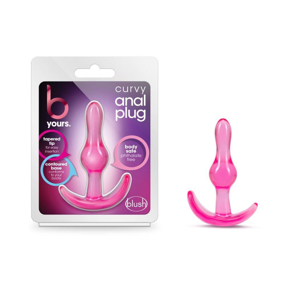 B Yours Curvy Plug Butt Plug Pink