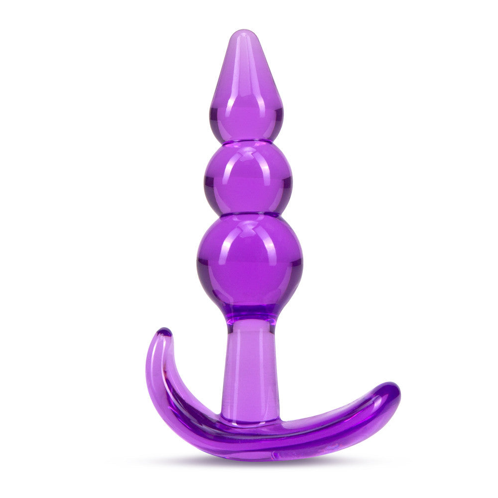 B Yours Triple Bead Butt Plug Purple
