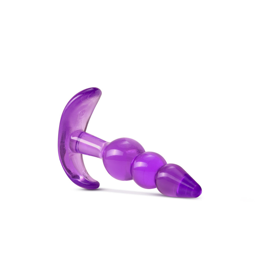 B Yours Triple Bead Butt Plug Purple