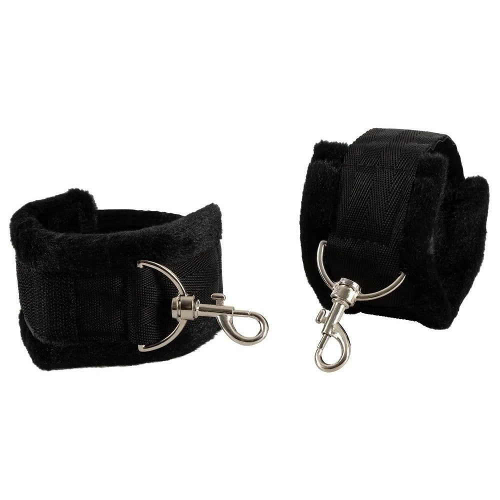 BDSM Set Wrist & Ankle Restraints to Neck with Bad Kitty Eye Mask