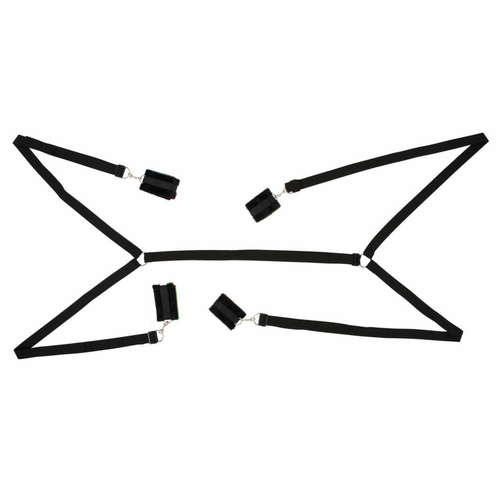 Bad Kitty BDSM Bed Restraints with Straps