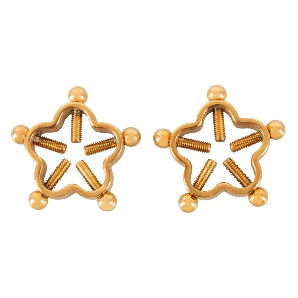 Bad Kitty Nipple Jewellery Metal Nipple Clips Gold