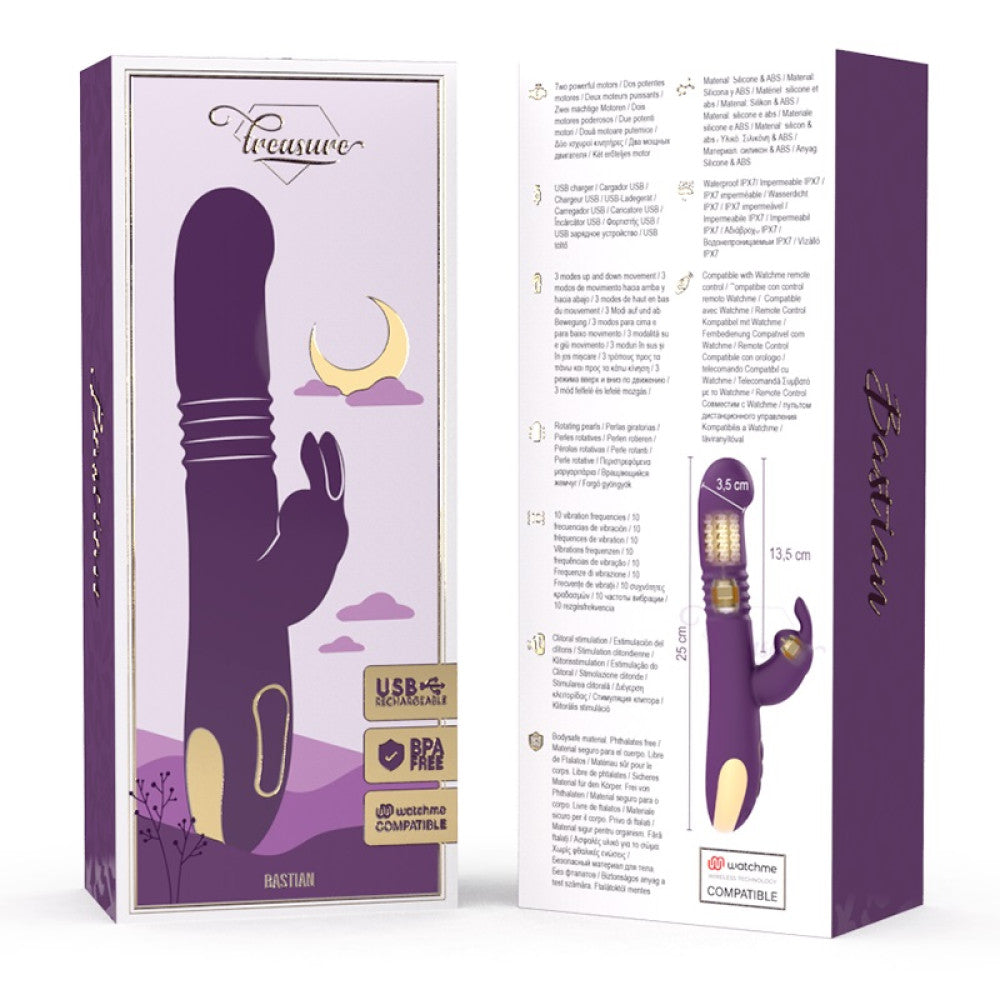 Bastian Rechargeable Silicone Rabbit Vibrator