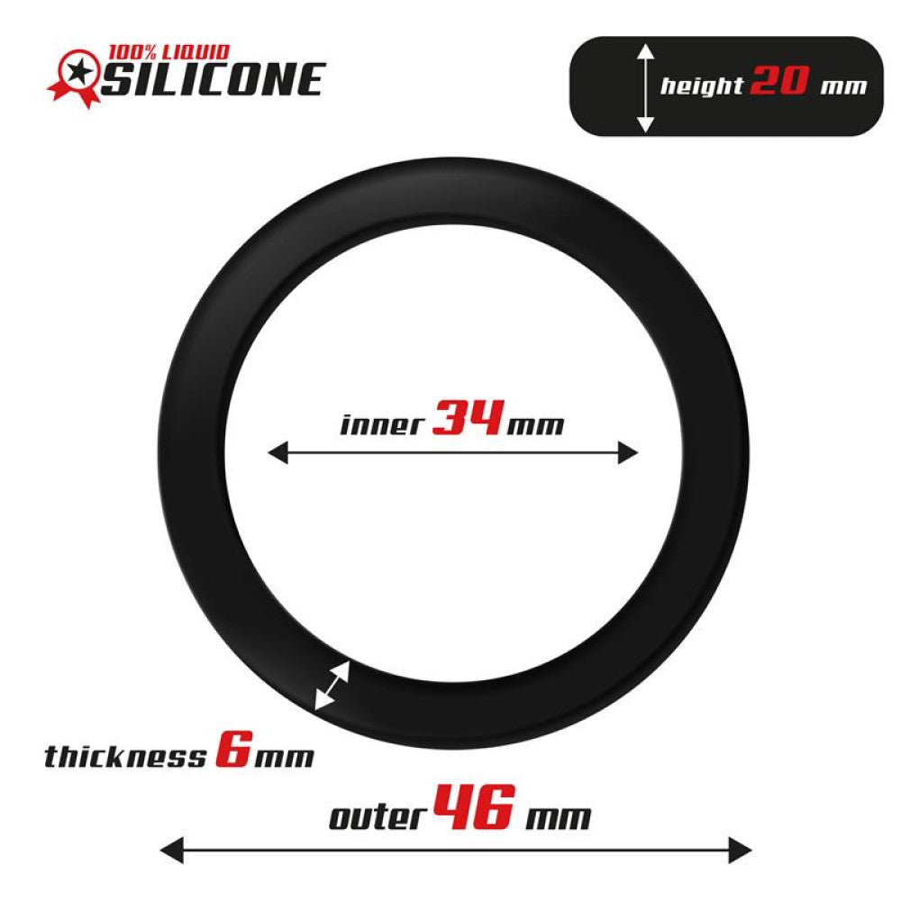 Beast Rings Silicone Cock Ring 34 mm.