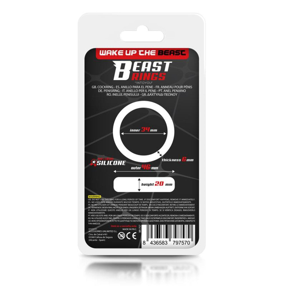 Beast Rings Silicone Cock Ring 34 mm.